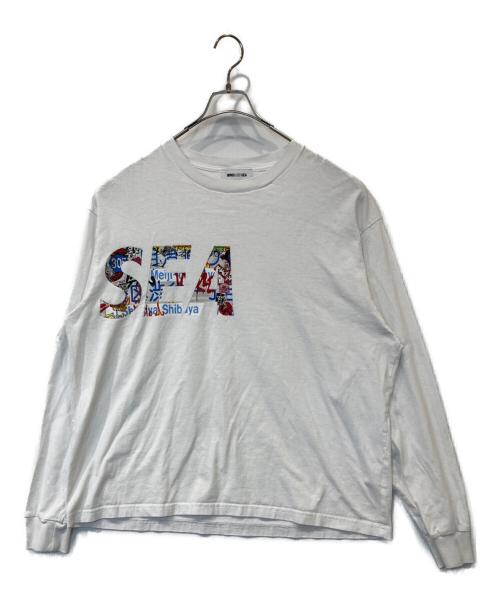 WIND AND SEA（ウィンダンシー）WIND AND SEA (ウィンダンシー) LOGO L/S TEE ブラック サイズ:Lの古着・服飾アイテム