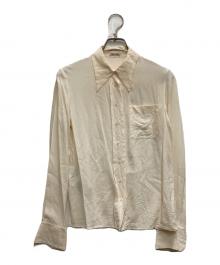MIU MIU（ミュウミュウ）の古着「シルクシャツ」｜ベージュ