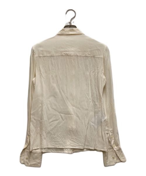 MIU MIU（ミュウミュウ）MIU MIU (ミュウミュウ) シルクシャツ ベージュ サイズ:38の古着・服飾アイテム