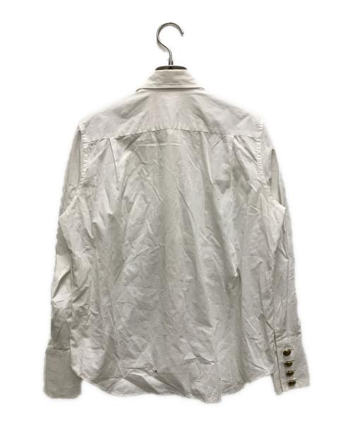 TAO COMME des GARCONS（タオ コムデギャルソン）TAO COMME des GARCONS (タオ コムデギャルソン) 金ボタンレギュラーカラーシャツ ホワイト サイズ:XSの古着・服飾アイテム