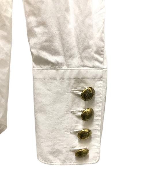 TAO COMME des GARCONS（タオ コムデギャルソン）TAO COMME des GARCONS (タオ コムデギャルソン) 金ボタンレギュラーカラーシャツ ホワイト サイズ:XSの古着・服飾アイテム