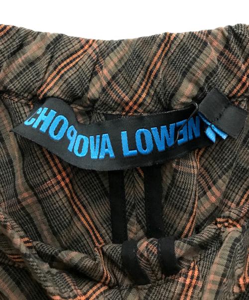 CHOPOVA LOWENA（チョポヴァ・ロウェナ）Chopova Lowena (チョポヴァ・ロウェナ) Tartan Vega トラウザーズ パープル×ブラウン サイズ:Sの古着・服飾アイテム