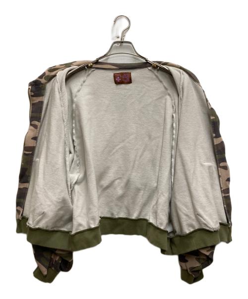 PRAYING（プレイング）PRAYING (プレイング) Shroud 迷彩 ジップフーディ カーキ サイズ:FREEの古着・服飾アイテム