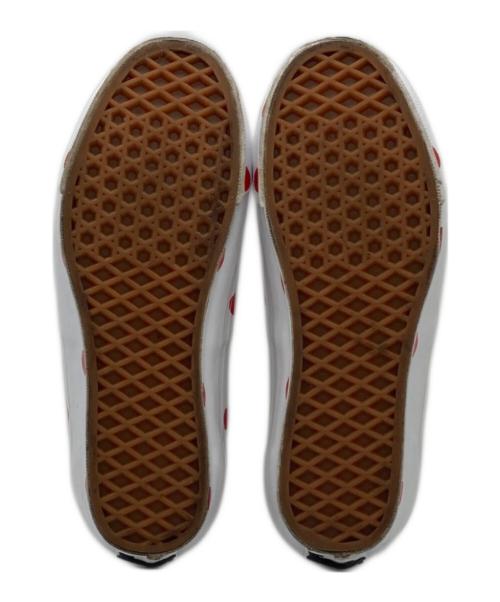 VANS（ヴァンズ）VANS (ヴァンズ) COMME des GARCONS GIRL (コムデギャルソンガール) Cherry dot スニーカー ホワイト×レッド サイズ:24cmの古着・服飾アイテム