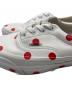中古・古着 VANS (ヴァンズ) COMME des GARCONS GIRL (コムデギャルソンガール) Cherry dot スニーカー ホワイト×レッド サイズ:24cm：9000円