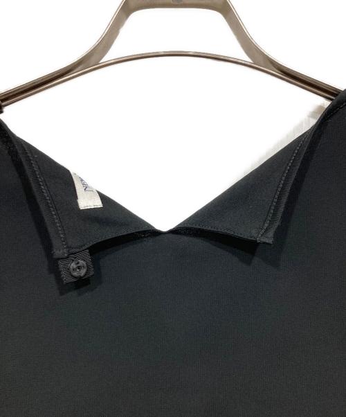 NEWYORKER（ニューヨーカー）NEWYORKER (ニューヨーカー) ギャザーブラウス ブラック サイズ:Ｍの古着・服飾アイテム