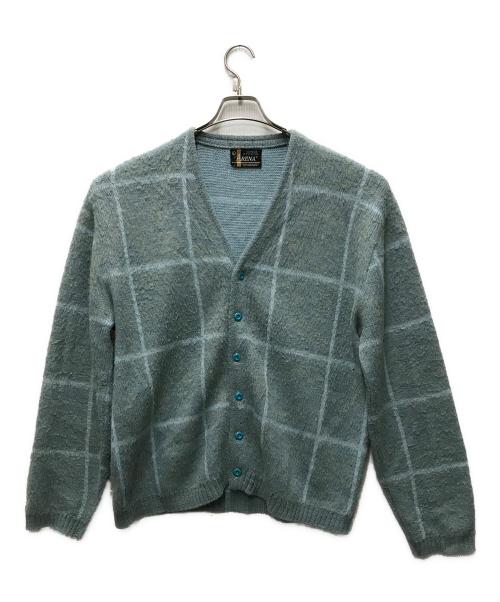 arena（アリーナ）arena (アリーナ) 60s-70sモヘア混カーディガン スカイブルー サイズ:Lの古着・服飾アイテム