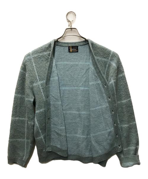 arena（アリーナ）arena (アリーナ) 60s-70sモヘア混カーディガン スカイブルー サイズ:Lの古着・服飾アイテム