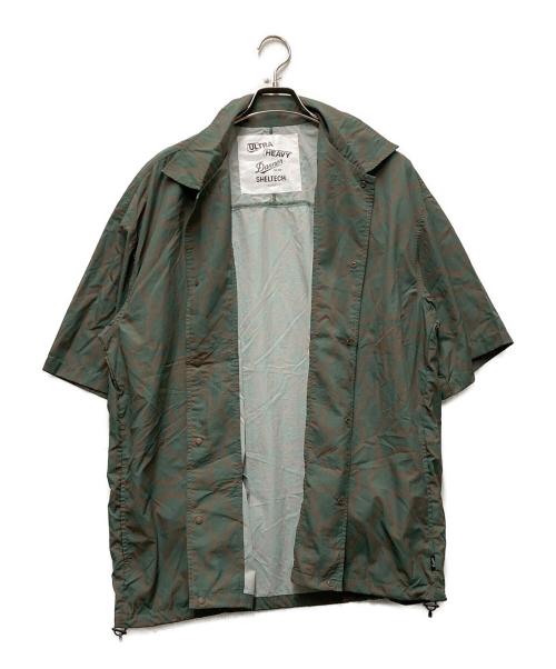 Danner（ダナー）Danner (ダナー) SHELTECH (シェルテック) ULTRA HEAVY (ウルトラヘビー) PINS PT SNAP SHIRTS グレー×グリーン サイズ:XLの古着・服飾アイテム