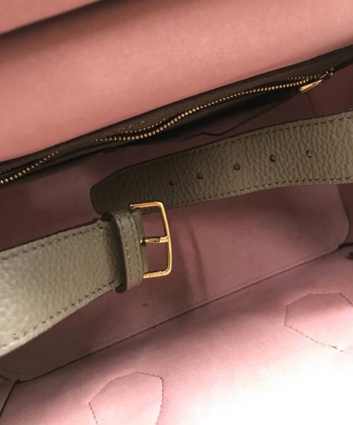 BALLY（バリー）BALLY (バリー) グレージュレザーバッグ グレーの古着・服飾アイテム