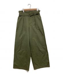 CURRENTAGE（カレンテージ）の古着「ワイドパンツ」｜グリーン