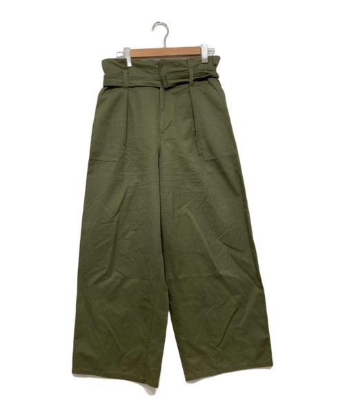 CURRENTAGE（カレンテージ）CURRENTAGE (カレンテージ) ワイドパンツ グリーン サイズ:2(M)の古着・服飾アイテム