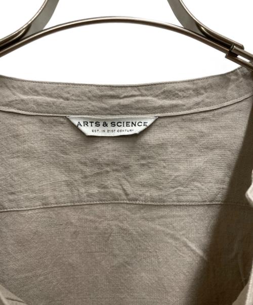 arts&crafts（アーツアンドクラフツ）ARTS&CRAFTS (アーツアンドクラフツ) リネン混バンドカラーシャツ ベージュ サイズ:Lの古着・服飾アイテム