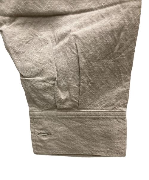 arts&crafts（アーツアンドクラフツ）ARTS&CRAFTS (アーツアンドクラフツ) リネン混バンドカラーシャツ ベージュ サイズ:Lの古着・服飾アイテム