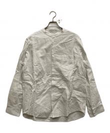 ARTS&SCIENCE（アーツアンドサイエンス）の古着「リネン混バンドカラーシャツ」｜ホワイト