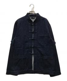 A.P.C.（アーペーセー）の古着「デニムチャイナジャケット」｜ネイビー