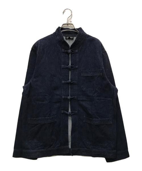 A.P.C.（アーペーセー）A.P.C. (アーペーセー) デニムチャイナジャケット ネイビー サイズ:Lの古着・服飾アイテム