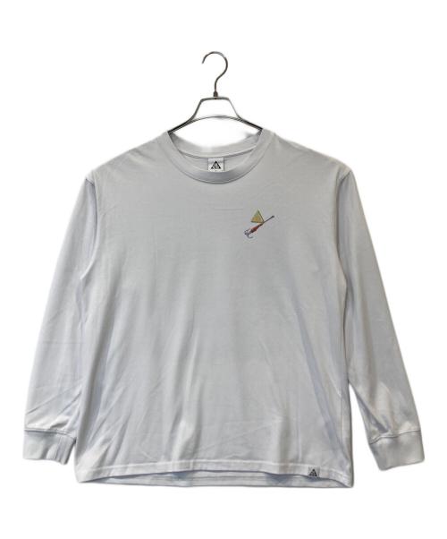 ACG（エーシージー）ACG (エーシージー) プリントカットソー ホワイト サイズ:Lの古着・服飾アイテム