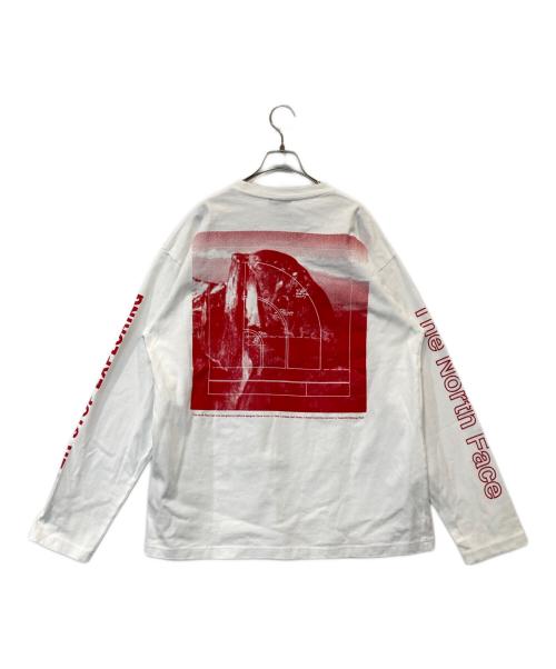 THE NORTH FACE（ザ ノース フェイス）THE NORTH FACE (ザ ノース フェイス) LOGO L/S TEE ロゴ・ロングスリーブ・ティー ホワイト サイズ:XXLの古着・服飾アイテム