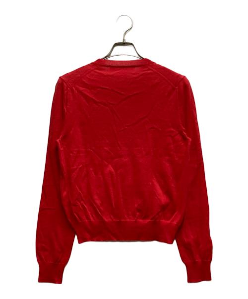 COMME des GARCONS GIRL（コムデギャルソンガール）COMME des GARCONS GIRL (コムデギャルソンガール) クルーネックカーディガン レッド サイズ:Sの古着・服飾アイテム