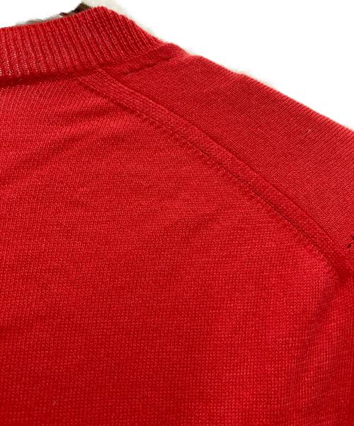 COMME des GARCONS GIRL（コムデギャルソンガール）COMME des GARCONS GIRL (コムデギャルソンガール) クルーネックカーディガン レッド サイズ:Sの古着・服飾アイテム