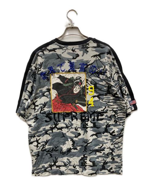 SUPREME（シュプリーム）Supreme (シュプリーム) CRANE S/S TOP WHITE CAMO グレー サイズ:Sの古着・服飾アイテム