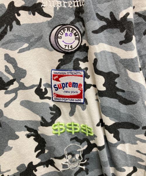 SUPREME（シュプリーム）Supreme (シュプリーム) CRANE S/S TOP WHITE CAMO グレー サイズ:Sの古着・服飾アイテム