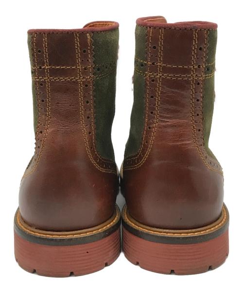 Danner（ダナー）Danner (ダナー) ウィングチップブーツ ブラウン×カーキ サイズ:US 8 1/2の古着・服飾アイテム