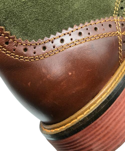 Danner（ダナー）Danner (ダナー) ウィングチップブーツ ブラウン×カーキ サイズ:US 8 1/2の古着・服飾アイテム