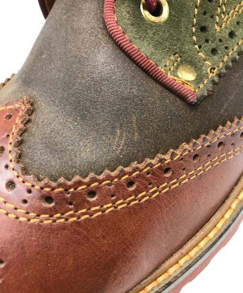 Danner（ダナー）Danner (ダナー) ウィングチップブーツ ブラウン×カーキ サイズ:US 8 1/2の古着・服飾アイテム