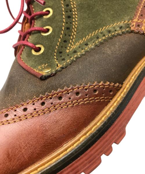 Danner（ダナー）Danner (ダナー) ウィングチップブーツ ブラウン×カーキ サイズ:US 8 1/2の古着・服飾アイテム