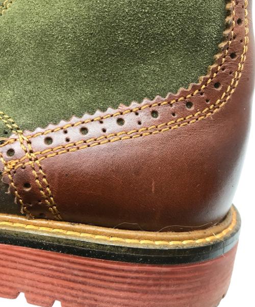 Danner（ダナー）Danner (ダナー) ウィングチップブーツ ブラウン×カーキ サイズ:US 8 1/2の古着・服飾アイテム