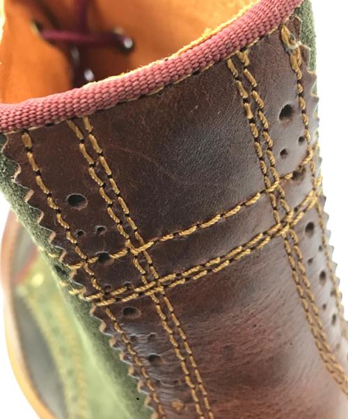 Danner（ダナー）Danner (ダナー) ウィングチップブーツ ブラウン×カーキ サイズ:US 8 1/2の古着・服飾アイテム