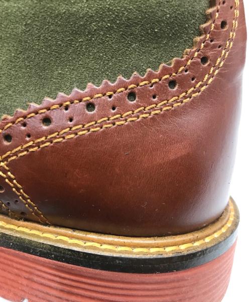 Danner（ダナー）Danner (ダナー) ウィングチップブーツ ブラウン×カーキ サイズ:US 8 1/2の古着・服飾アイテム