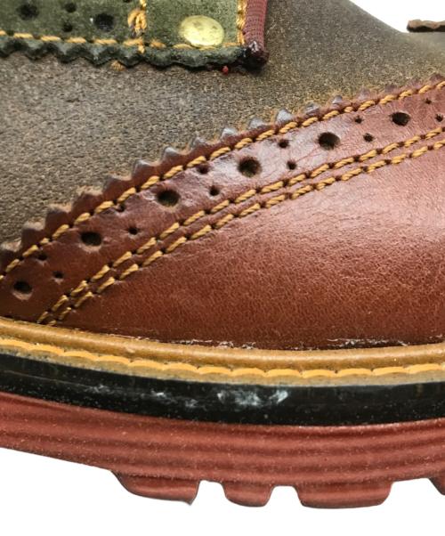 Danner（ダナー）Danner (ダナー) ウィングチップブーツ ブラウン×カーキ サイズ:US 8 1/2の古着・服飾アイテム