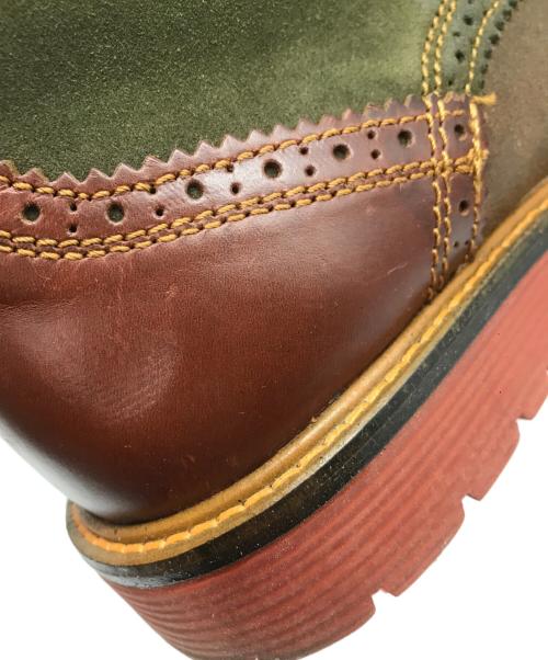 Danner（ダナー）Danner (ダナー) ウィングチップブーツ ブラウン×カーキ サイズ:US 8 1/2の古着・服飾アイテム