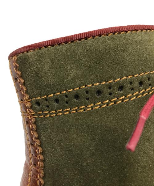 Danner（ダナー）Danner (ダナー) ウィングチップブーツ ブラウン×カーキ サイズ:US 8 1/2の古着・服飾アイテム