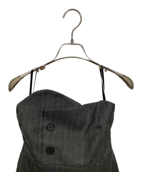 UNITED ARROWS TOKYO（ユナイテッドアローズトウキョウ）UNITED ARROWS TOKYO (ユナイテッドアローズトウキョウ) P ビスチェ ワンピース グレー サイズ:36の古着・服飾アイテム
