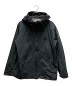 DESCENTE ALLTERRAINデザイント オルテライン）の古着「HARD SHELL JACKET CREAS」｜ブラック