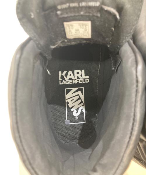 VANS（ヴァンズ）VANS (ヴァンズ) KARL LAGERFELD (カール ラガーフェルド) スリッポン　721454 ブラック サイズ: 27cmの古着・服飾アイテム