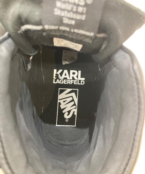 VANS（ヴァンズ）VANS (ヴァンズ) KARL LAGERFELD (カール ラガーフェルド) スリッポン　721454 ブラック サイズ: 27cmの古着・服飾アイテム