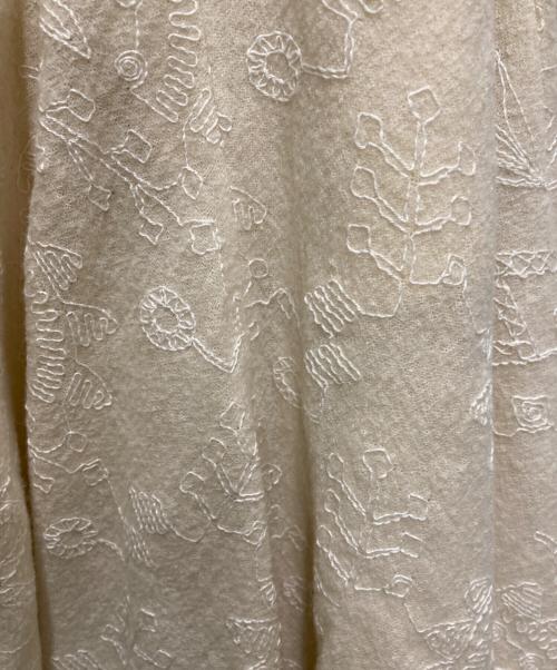 Y's（ワイズ）Y's (ワイズ) ジャガードフレアスカート ベージュ サイズ:2の古着・服飾アイテム