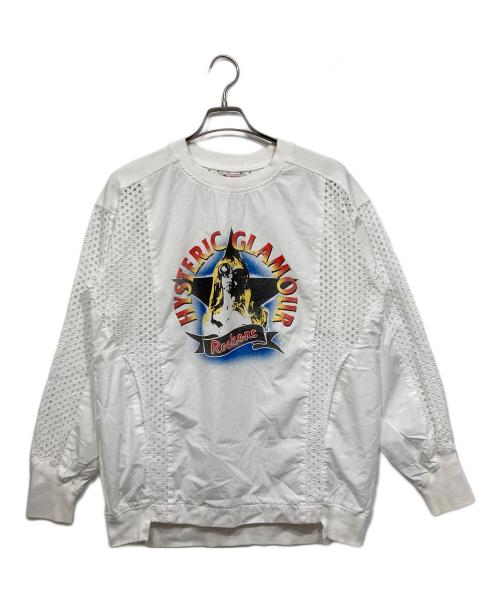 Hysteric Glamour（ヒステリックグラマー）Hysteric Glamour (ヒステリックグラマー) ROCKERSプリントカットソー ホワイト サイズ:FREEの古着・服飾アイテム
