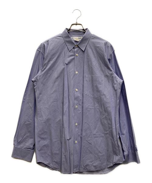 COMME des GARCONS SHIRT（コムデギャルソンシャツ）COMME des GARCONS SHIRT (コムデギャルソンシャツ) ストライプシャツ ブルー サイズ:Lの古着・服飾アイテム