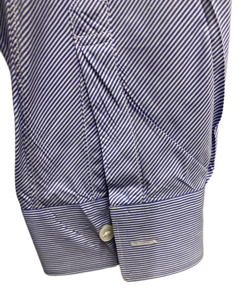 COMME des GARCONS SHIRT（コムデギャルソンシャツ）COMME des GARCONS SHIRT (コムデギャルソンシャツ) ストライプシャツ ブルー サイズ:Lの古着・服飾アイテム