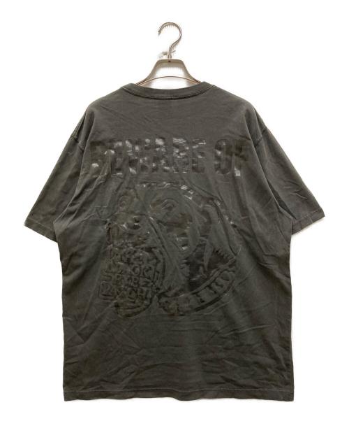 BlackEyePatch（ブラックアイパッチ）BlackEyePatch (ブラックアイパッチ) BEWARE OF tシャツ グレー サイズ:Ｌの古着・服飾アイテム