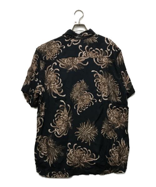 YUKIO OGAWA（ユキオ オガワ）YUKIO OGAWA (ユキオ オガワ) SHINSHU MANABU Rayon Shirt オープンカラーシャツ ブラック サイズ:Mの古着・服飾アイテム