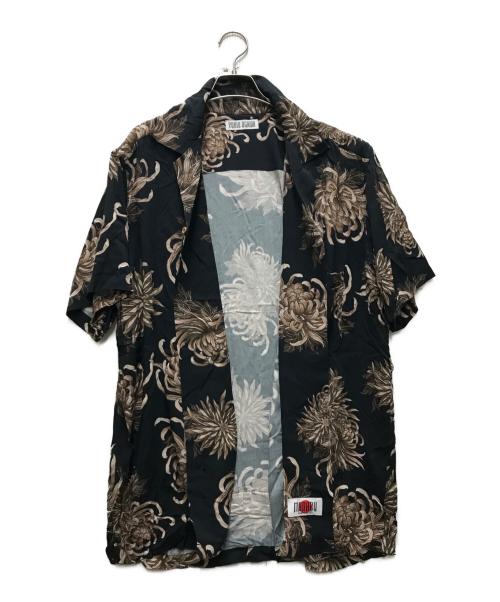 YUKIO OGAWA（ユキオ オガワ）YUKIO OGAWA (ユキオ オガワ) SHINSHU MANABU Rayon Shirt オープンカラーシャツ ブラック サイズ:Mの古着・服飾アイテム