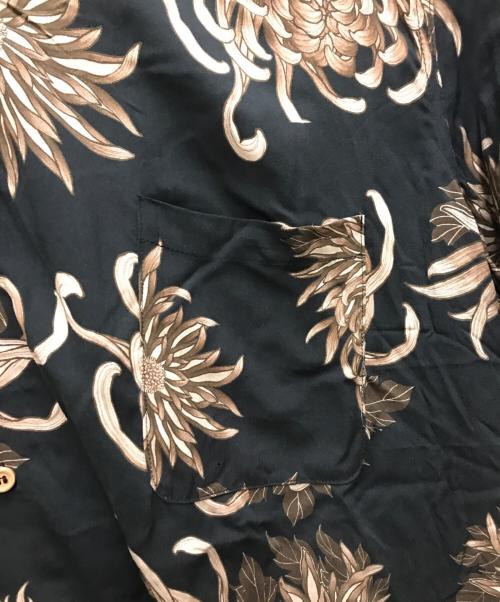 YUKIO OGAWA（ユキオ オガワ）YUKIO OGAWA (ユキオ オガワ) SHINSHU MANABU Rayon Shirt オープンカラーシャツ ブラック サイズ:Mの古着・服飾アイテム