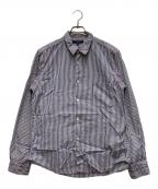 COMME des GARCONS HOMMEコムデギャルソン オム）の古着「ストライプシャツ」｜ネイビー